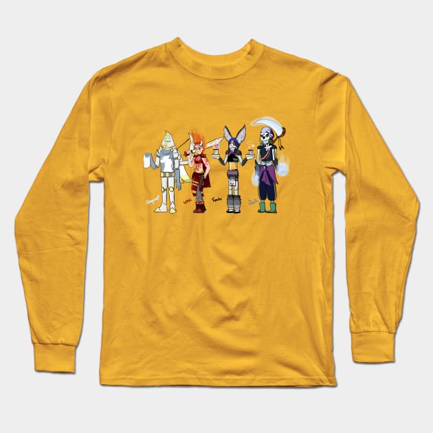 All Four Horsemen of the Apocalypse Long Sleeve T-Shirt by VixenwithStripes